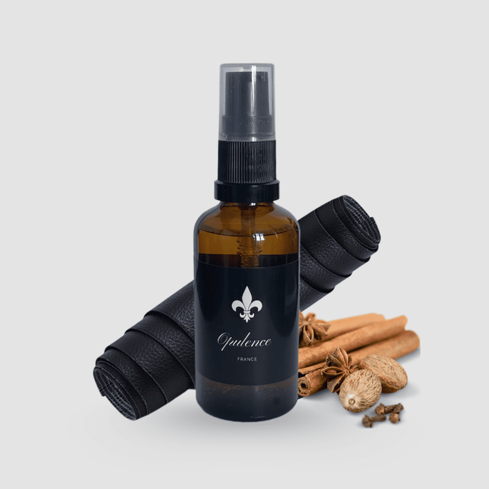 Huile à barbe naturelle Opulence au parfum Cuir et Épices 50ml.