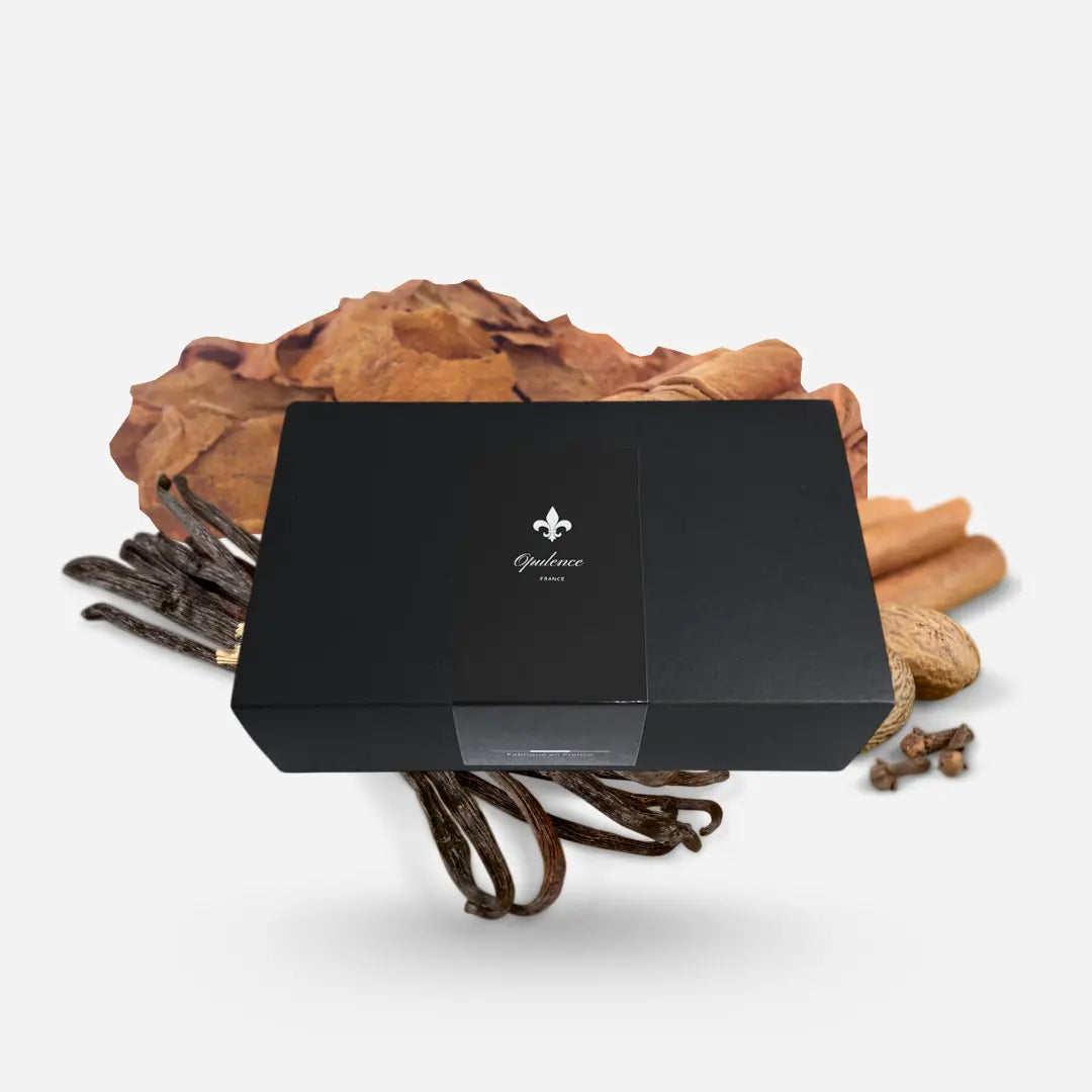 Coffret cadeau homme pour la barbe parfum Tabac Vanille Opulence.