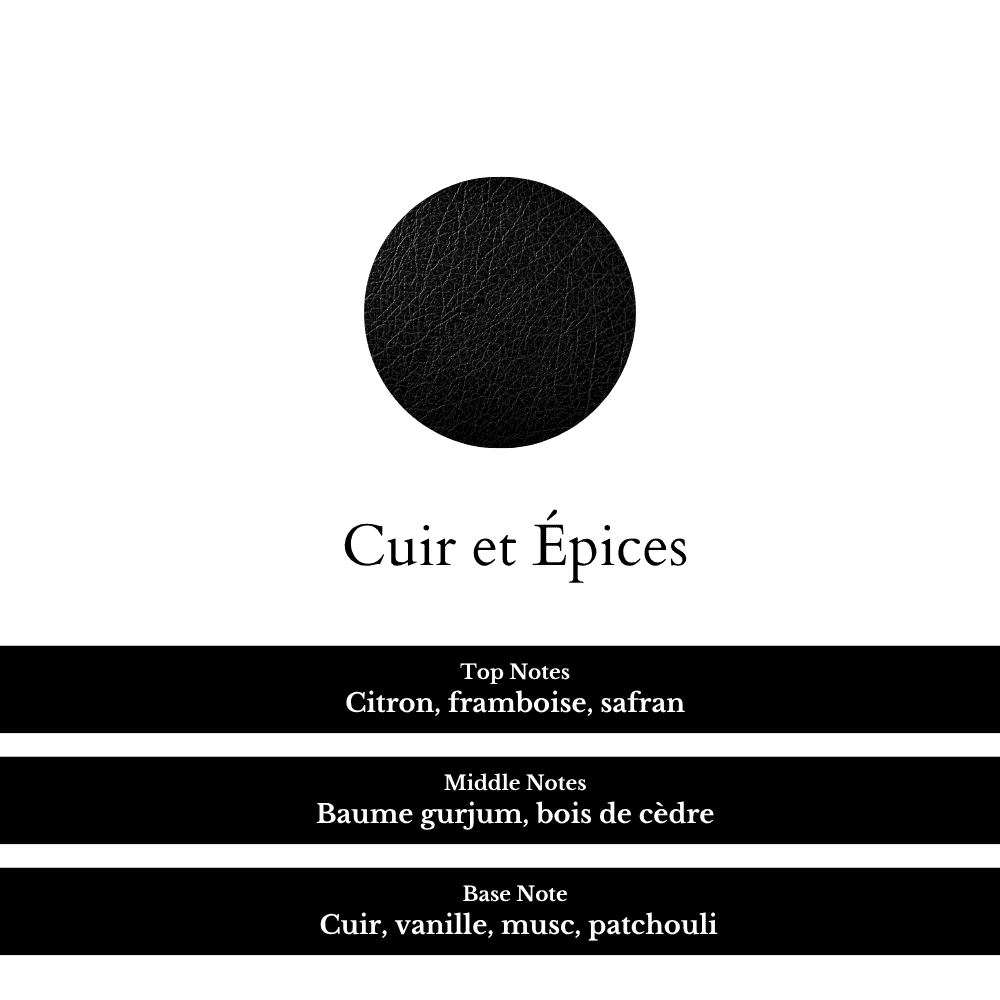Huile pour Barbe Naturelle et Bio 30ml - Cuir et Épices