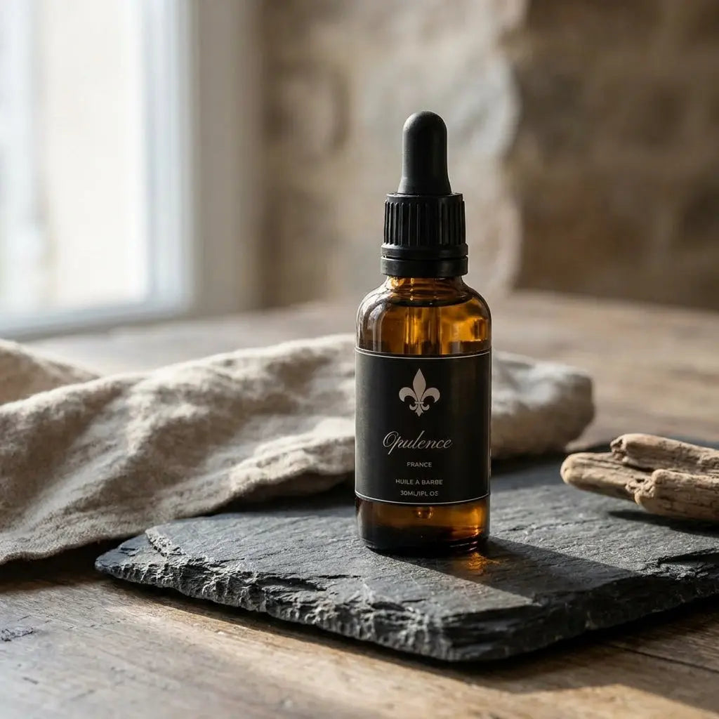 Huile à barbe naturelle hydratante et nourrissante Opulence 50ml.