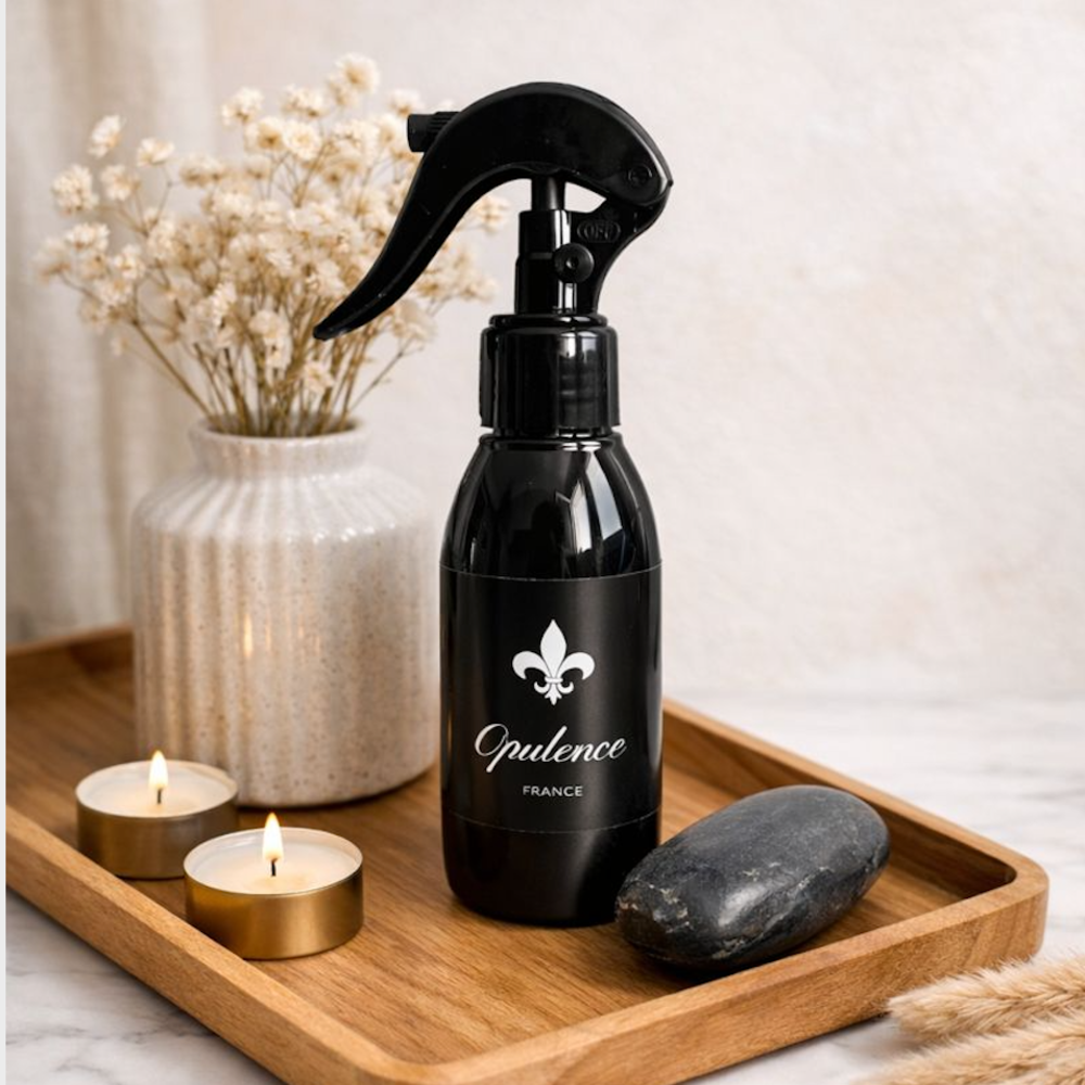 Parfum d'intérieur Opulence pour textile et maison.