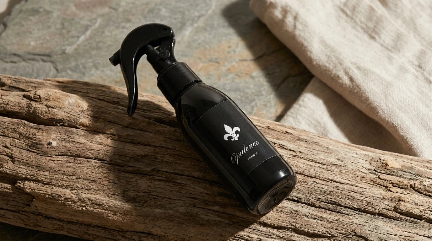 Parfum d'intérieur Opulence en spray pour textile et ambiance maison.