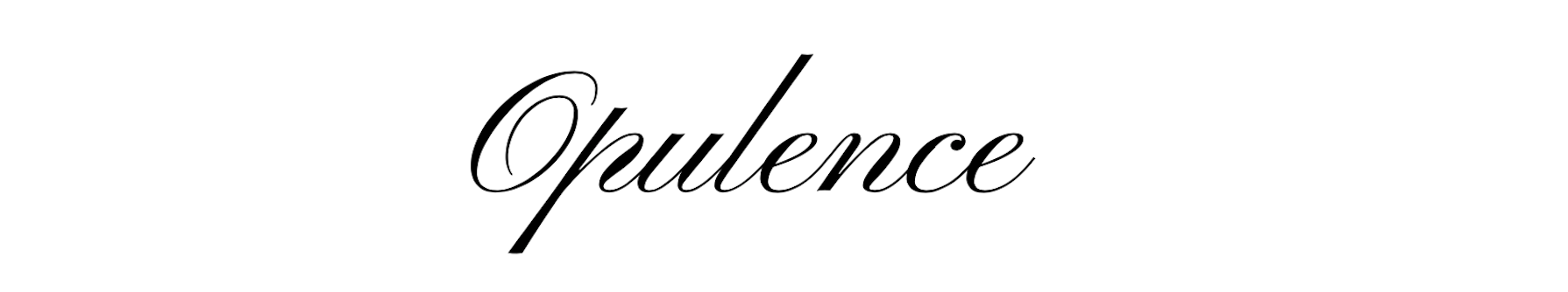 Logo écriture Opulence.