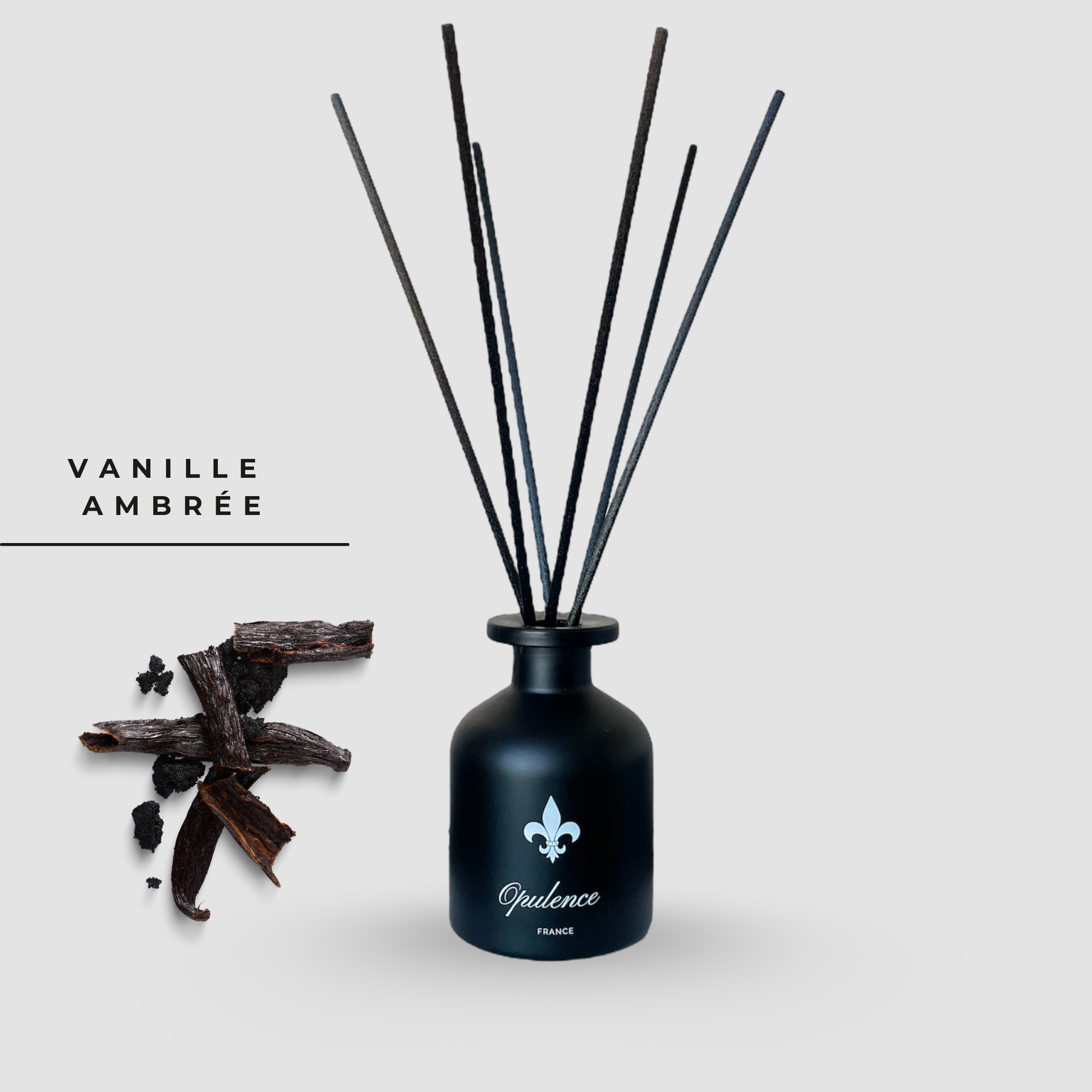 Diffuseur de parfum à bâtonnets pour maison Vanille Ambrée Opulence