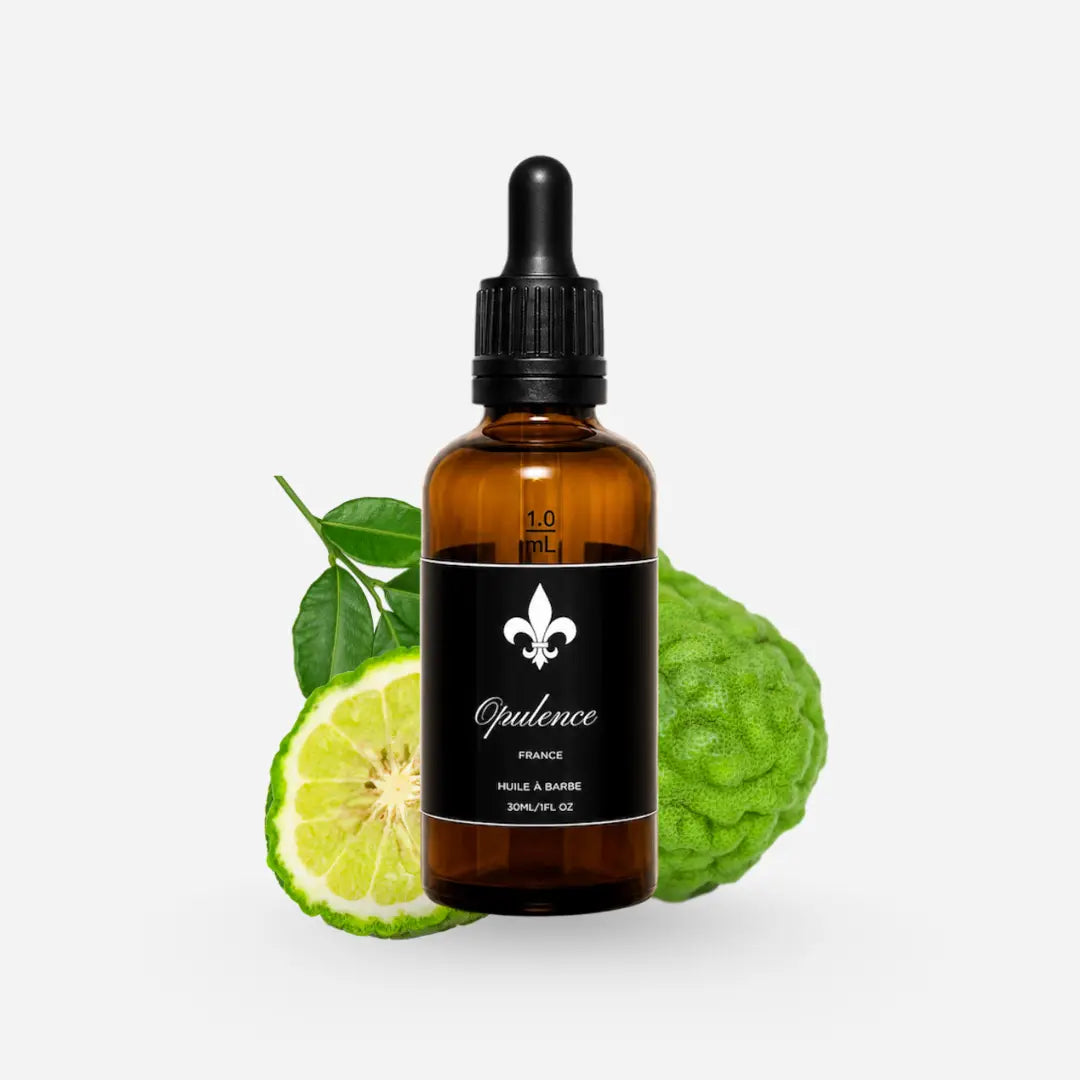 Huile pour la barbe hydratante parfum bergamote de Sicile 50ml Opulence.