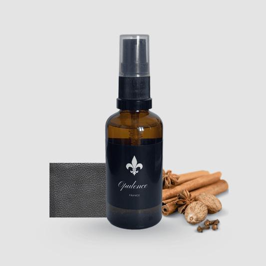 Huile à barbe naturelle Opulence au parfum Cuir et Épices 50ml.