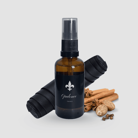 Huile à barbe naturelle Opulence au parfum Cuir et Épices 50ml.