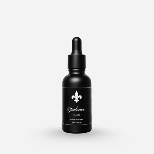 Huile à barbe naturelle et hydratante pour peaux sensibles sans parfum Opulence 30ml.
