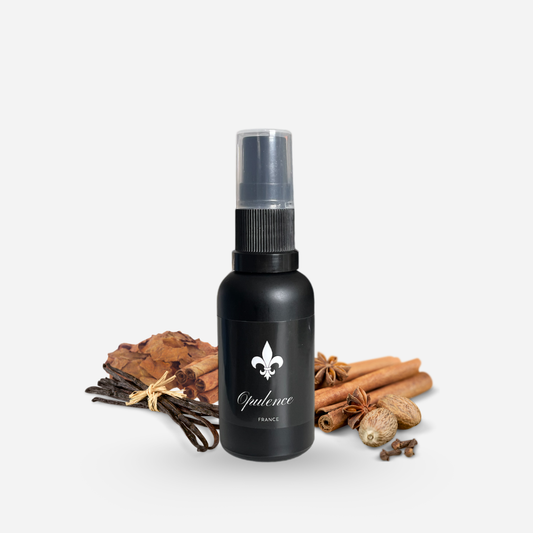 Huile à barbe naturelle hydratante parfum Tabac Vanille et Épices Opulence 30ml.