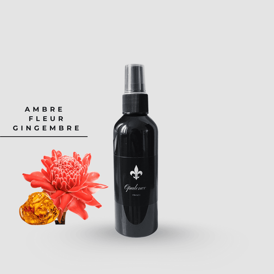 Parfum d'ambiance ambre et fleur de Gingembre 100ml Opulence.