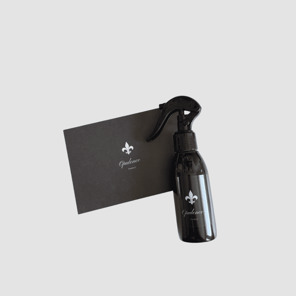 Parfum d'intérieur maison opulence 100ml et carte opulence.