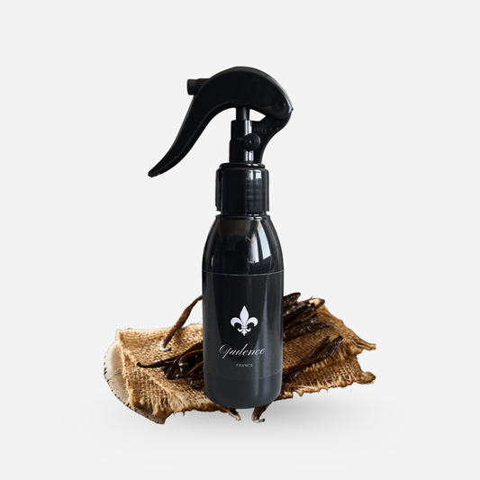 Parfum d'intérieur de luxe Vanille Ambrée intérieur maison et voiture Opulence 100ml.