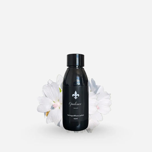 Recharge de parfum Musc Royal pour diffuseur à bâtonnets Opulence 100ml.