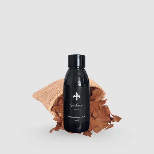 Recharge diffuseur de parfum de luxe Bois de Santal Opulence 100ml.