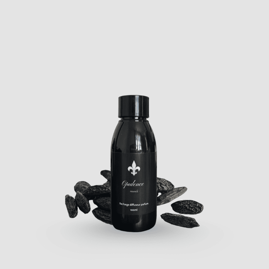Recharge de parfum de luxe diffuseur à bâtonnets Tonka 100ml Opulence.